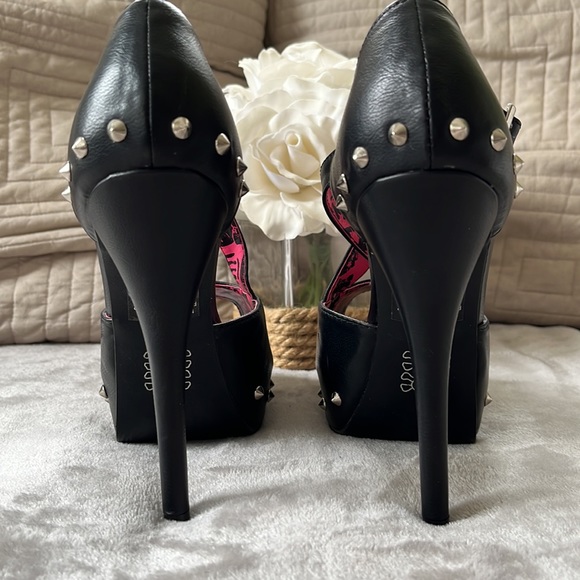 Abbey Dawn Avril Lavigne studded heels 8US women - Picture 9 of 9